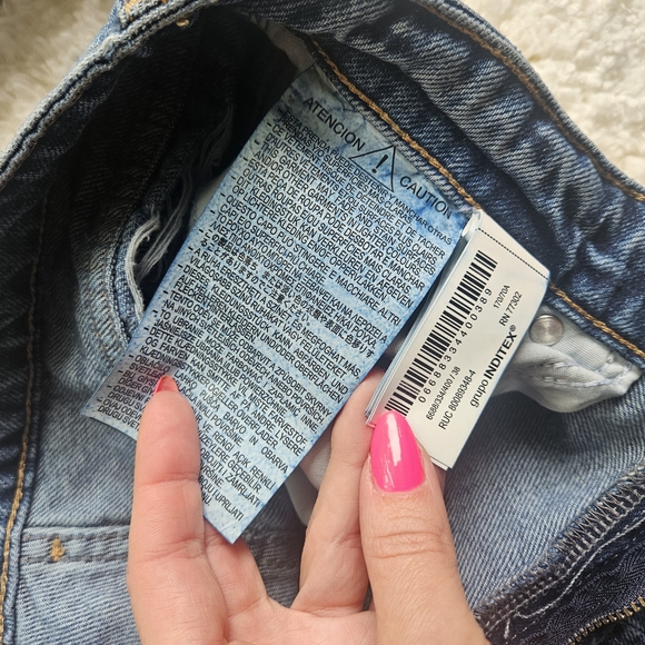 Zara Wide Leg Jeans, Distressed - Picture 12 of 16